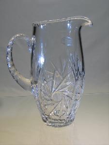 Carafe à Eau jarre en Cristal de Bohème Taille Diamant  75 cl 