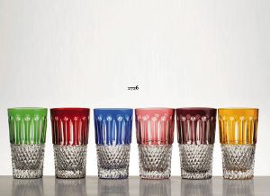 Collection Paris: Verres à vin du Rhin Roêmer en cristal 6 couleurs