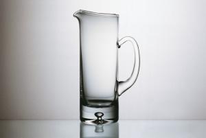 Carafe à eau en cristal uni avec anse
