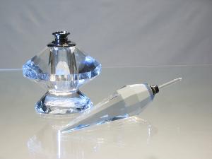 Flacon à parfum Cristal de Paris plat