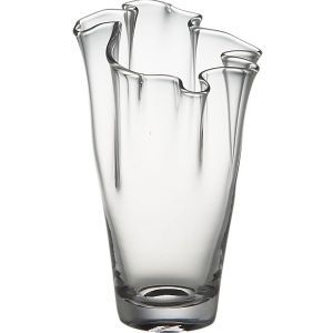 Vase plissé en cristal 