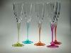 Flutes Champagnes Cristal Fusion Jambe couleur