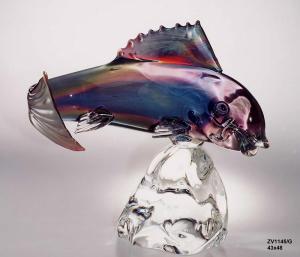 Poisson Rouge verre art Murano Zanetti 