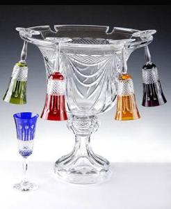 Vasque à Champagne Cristal de Paris verres inverés