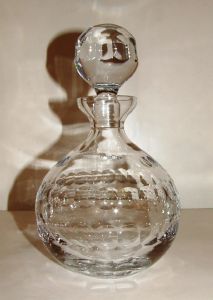 carafe ronde en Cristal de Bohème  