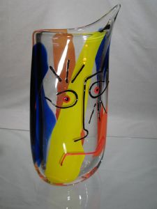 Vase Picasso Murano, pièce artistique