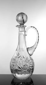 Carafe à Decanter Vin avec anse Cristal de Bohème