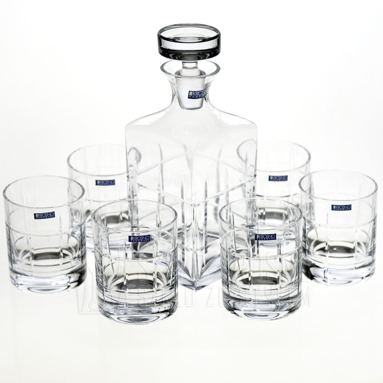 Coffret Cadeau Whisky Cristal Krosno Americain (carafe + 6 verres)