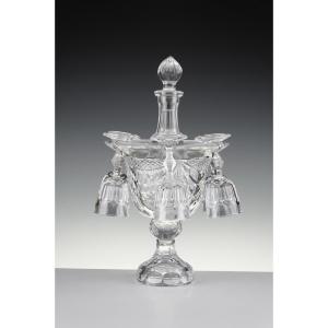 Vasque à Liqueur Cristal de Paris verres inverés