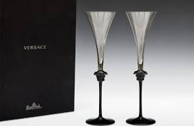 VERSACE Médusa : coffret 2 Flûtes à champagne Haze