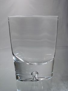 Vase Cristal Plat pour petites fleurs