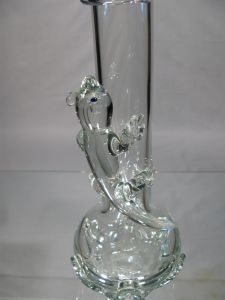 Vase uni  " lézard " Murano