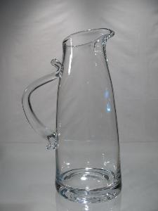Carafe à eau ou jus de fruit en cristal uni avec anse