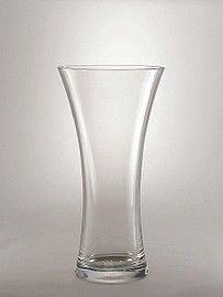 Vase long simple en cristal 