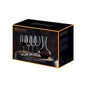 Carafe + 4 verres vin bordeaux en cristallin collection Vivendi