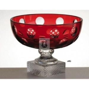 Coupe sur pied Cristal de Paris Taille Pastille Ronde