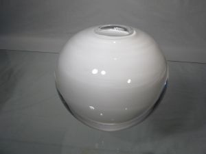 Vase Rond Millafori blanc mat