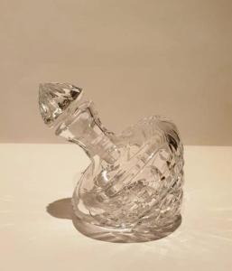 Petite Carafe Toupie Cristal de Bohème 