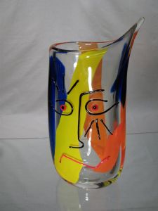 Vase Picasso Murano, pièce artistique