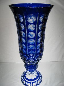 Vase "Femme à la balancoire" en Cristal de Bohème