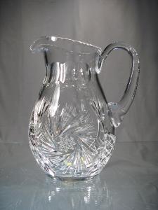 Carafe à Eau Jarre en Cristal de Bohème Taille Diamant
