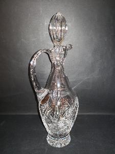 Carafe à Decanter Vin Elegance en Cristal de Bohème Taille Diamant