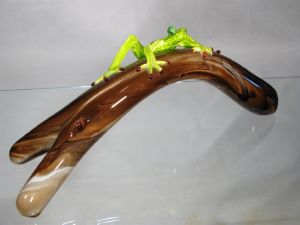 Grenouille sur branche Murano