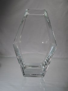 Vase Transparent Losange Uni  