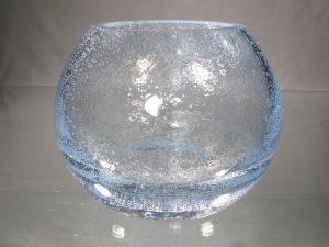 Vase Rond Bleu ciel bulle