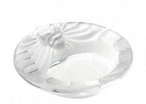 Cristal Lalique Coupelle Cendrier Tete de Lion