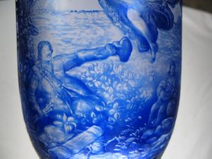 Vase "Femme à la balancoire" en Cristal de Bohème