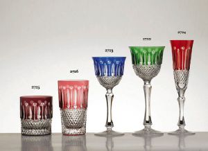 Collection Paris: Verres à vin du Rhin Roêmer en cristal 6 couleurs