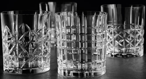 4 Verres Whisky + carafe en  cristal collection Highland 